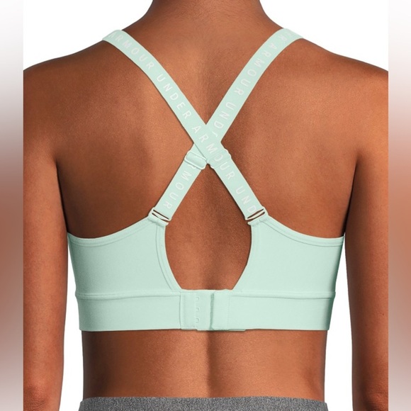 Under Armour | Infinity Mid Covered Sports Bra in Aqua Foam Size XL - Picture 2 of 6